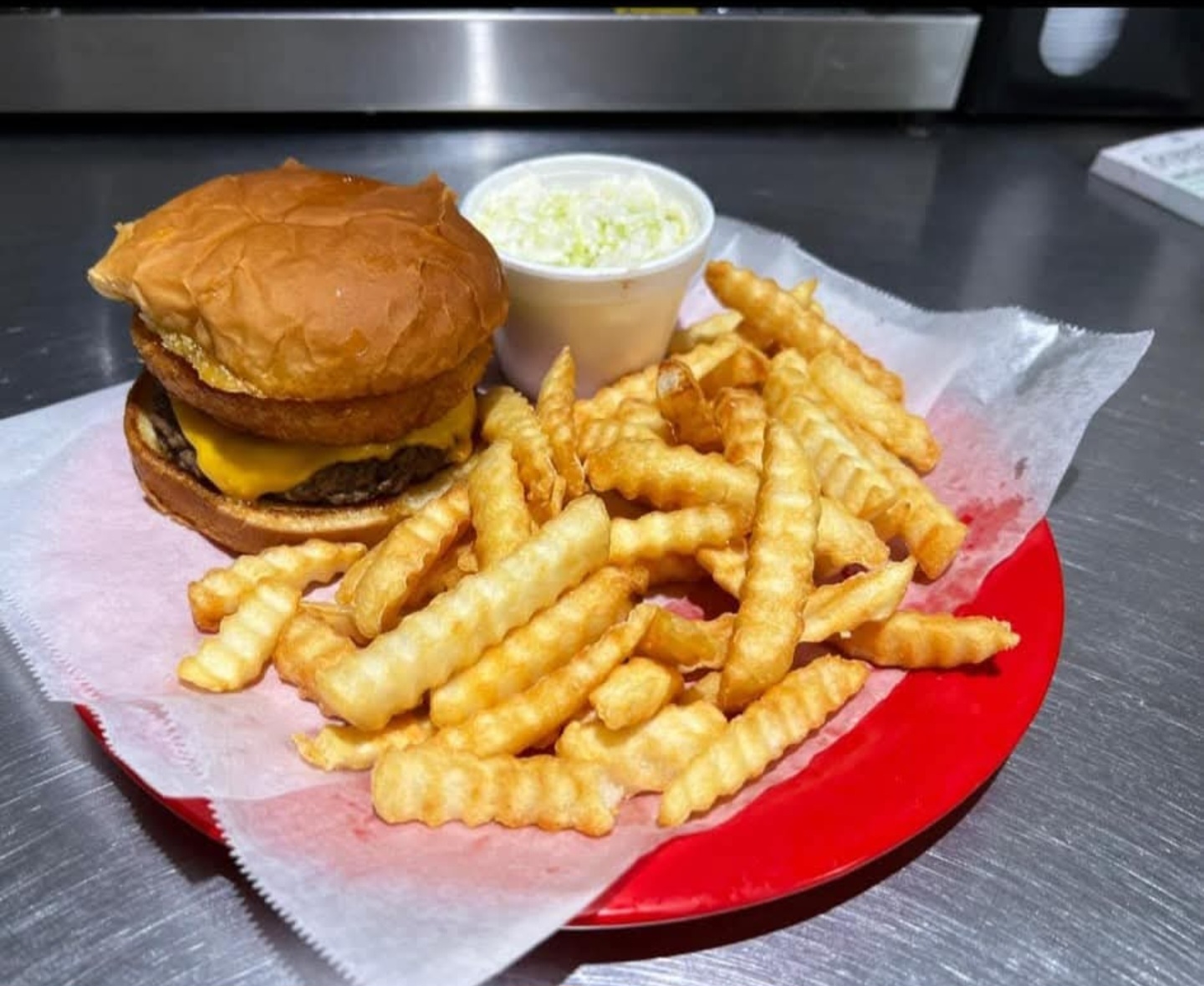 Rodeo Burger with Fries