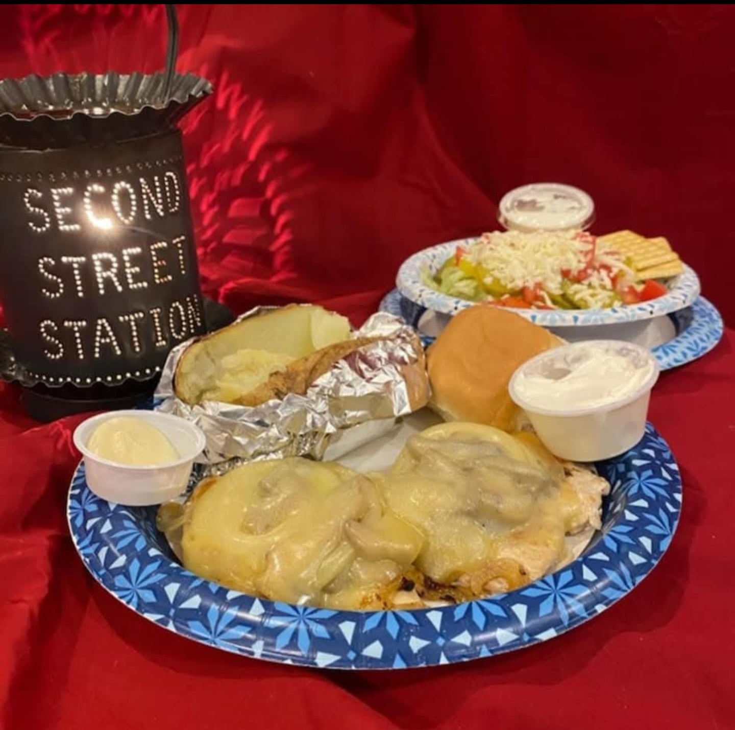 Smothered Chicken Dinner